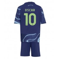 Ajax Oscar Gloukh #10 Bortedraktsett Barn 2025-26 Kortermet (+ Korte bukser)